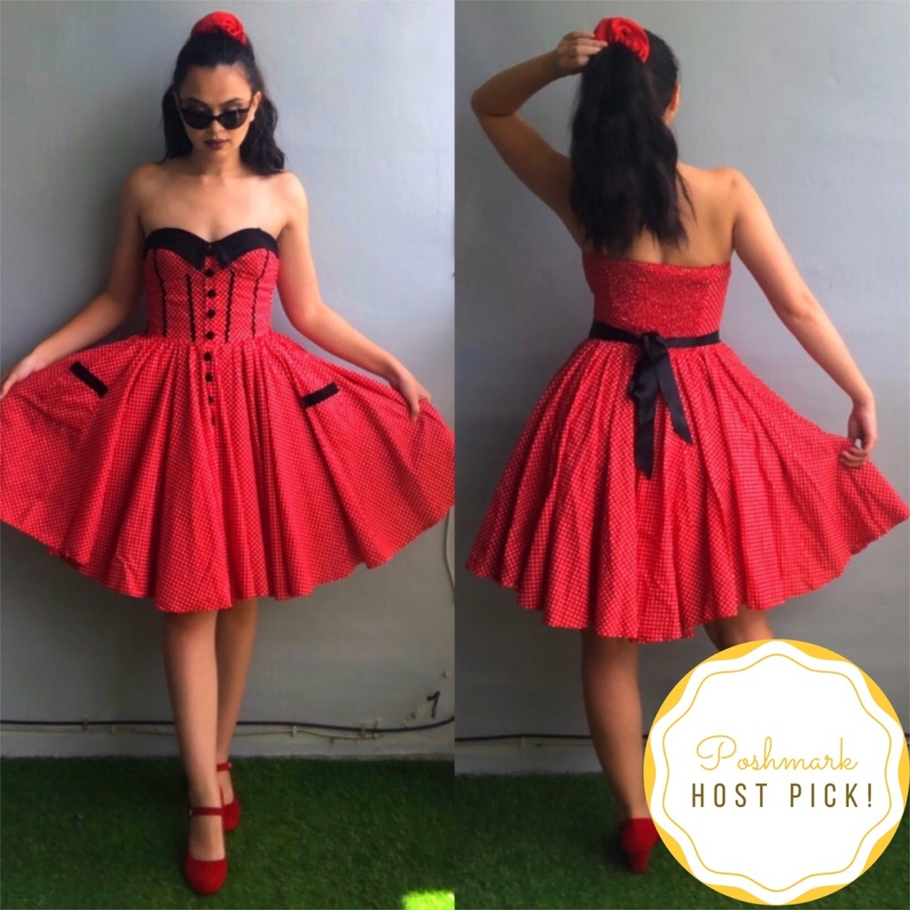 MODCLOTH Vintage Polkadot Dress 3 ways!